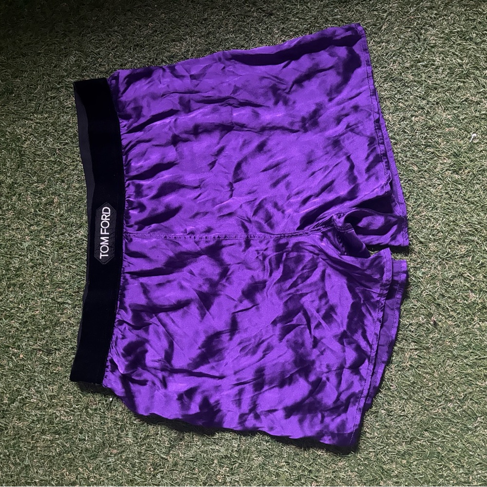 Tom Ford Vibrant Purple Silk Shorts